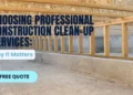 An informative title that includes the keyword construction clean up services